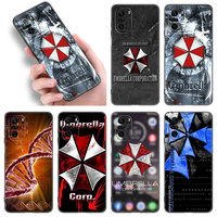 U-Umbrella Corporation Black Silicone Phone Case For Xiaomi POCO X3 X4 NFC F4 GT F5 F6 M3 M4 M6 X5 X6 Pro 5G M5 C55 C65