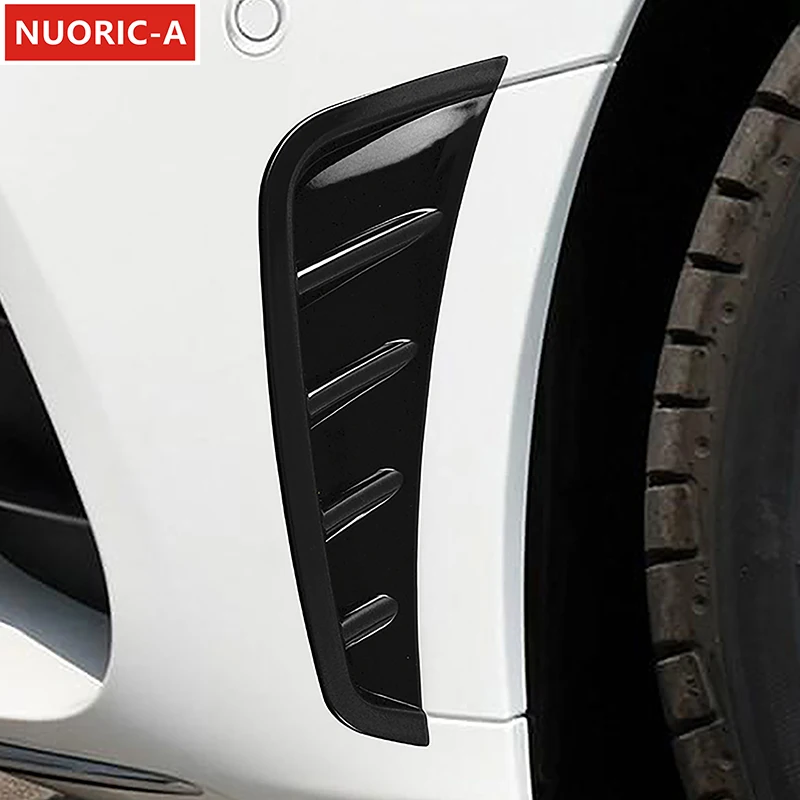 

Car For Mercedes Benz W205 C Class 2019-2021 Wheel Eyebrow Shark Cheek Vents Front Bumper Intake Gag Decorative Trim Stickers
