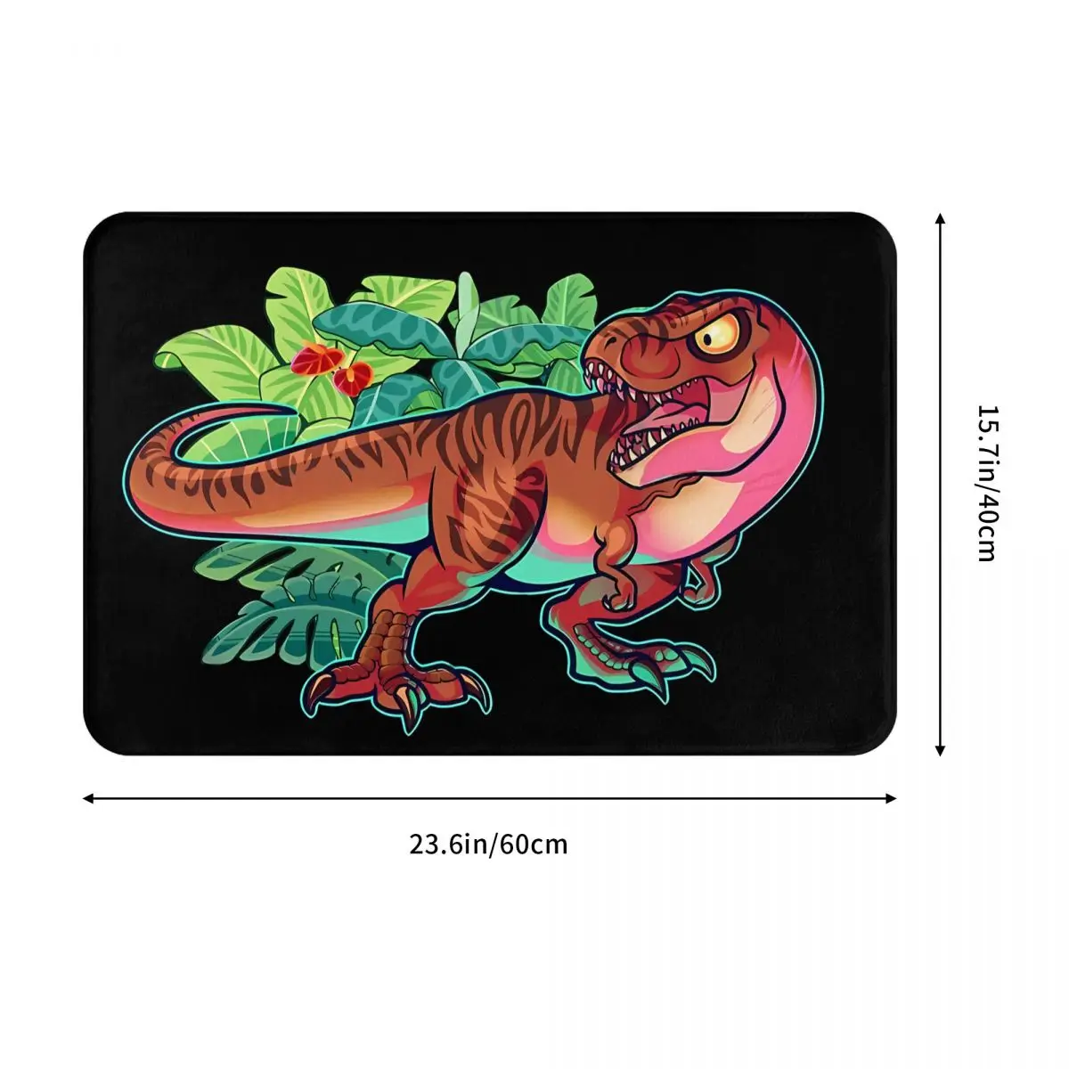 T Rex Dinosaur Non-Slip Carpet Doormat Living Room Bath Mat Welcome Floor Rug