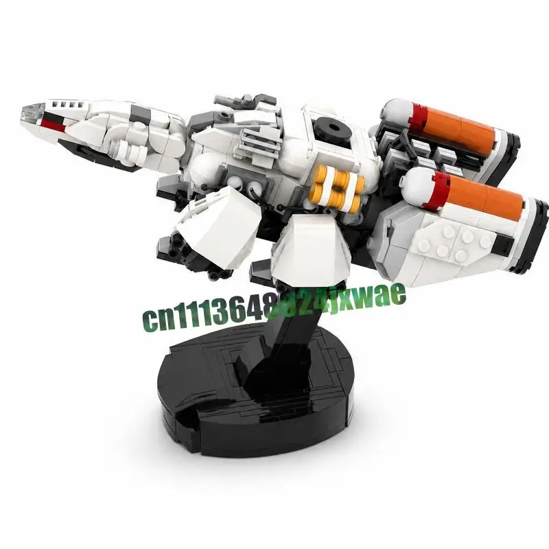 672 pièces, la classe Frontier Discovery, vaisseau spatial modulaire, blocs de construction MOC, jouet d'assemblage créatif DIY, cadeau éducatif