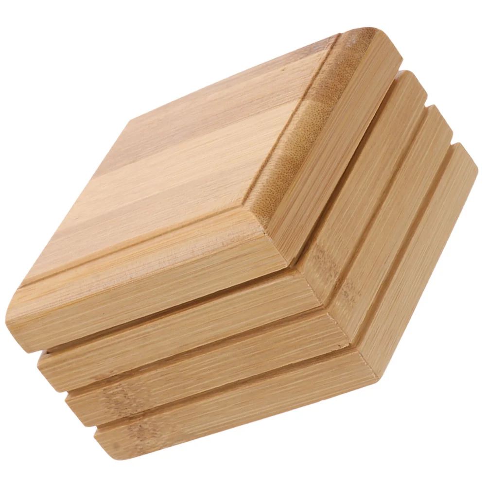 

Holder Travel Bamboo Tray Box Box Case Travel Bamboo Soap Draining Dish Rack Drain Soap Container Storage Container