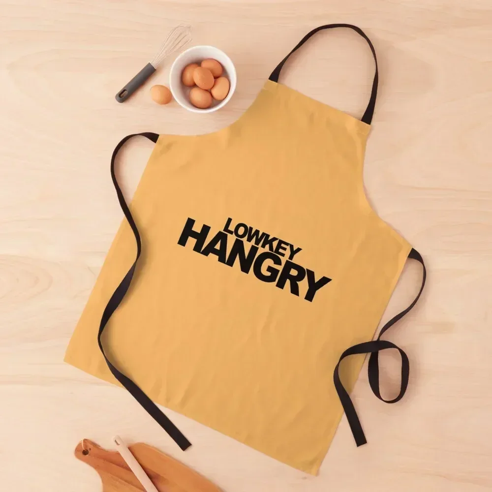 

Lowkey Hangry Apron man chef uniform Waiter Uniforms Nursing Customizable Apron
