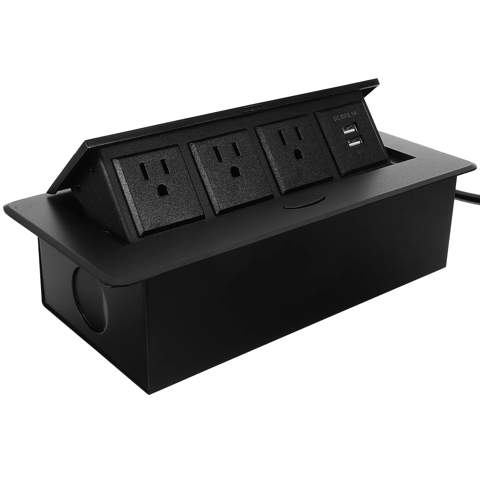 Desktop Charging Socket Us Plug 3-Outlets Table Power Charger Desktop Power Outlet USB Ports for Phones Tablets Electronics