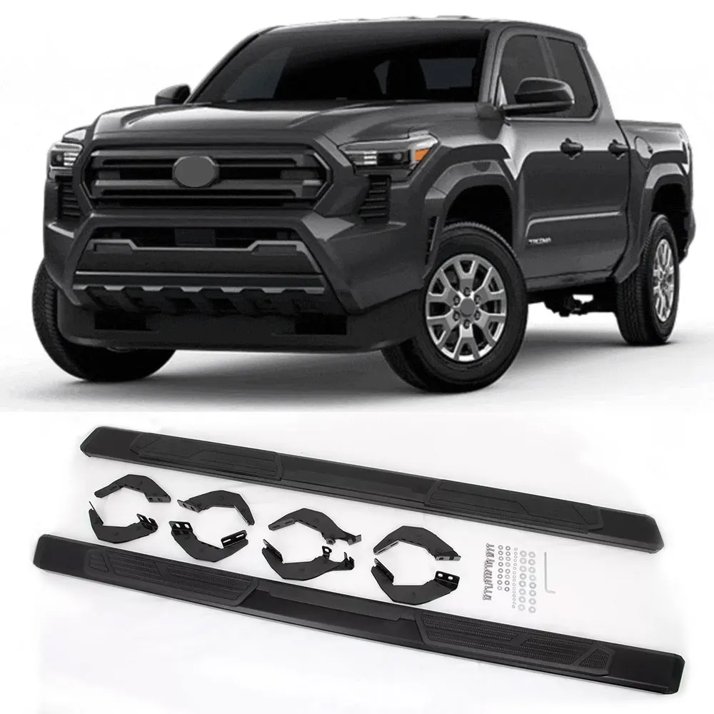 

2 шт., фиксированная дверная подножка, боковая ступенька, Nerf Bar, подходит для TOYOTA TACOMA 2024 2025