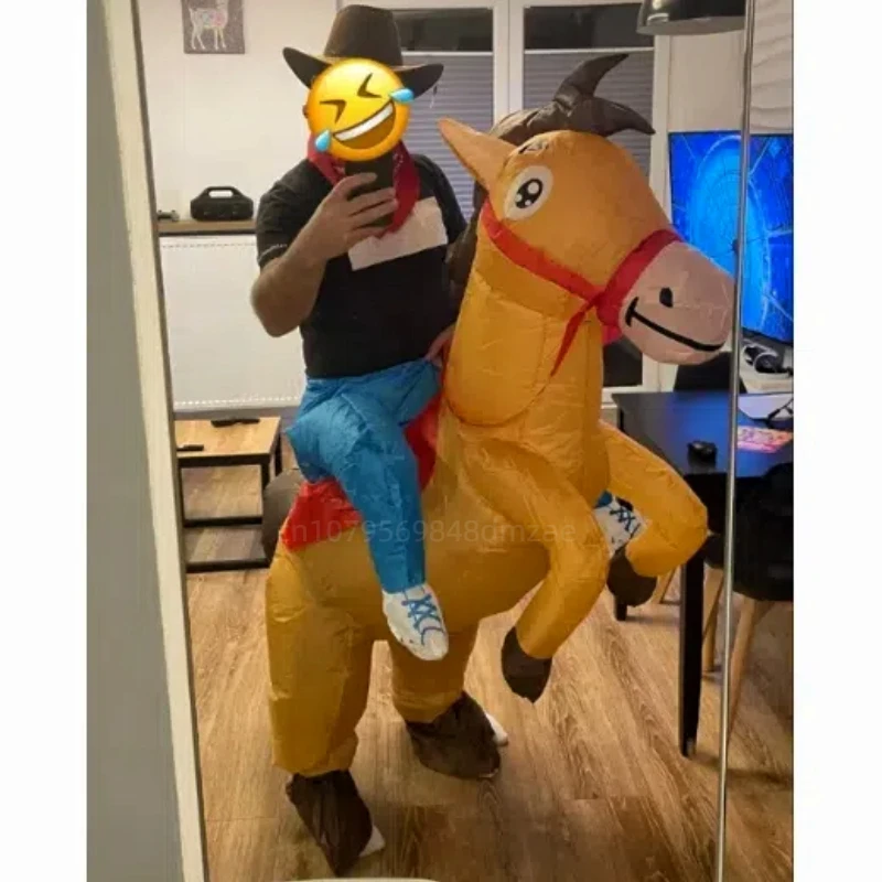Cosplay Funny Running Horses, Adult Puppet Costumes, Holiday Stage Costumes Cosplay Inflatable Horse Costumes