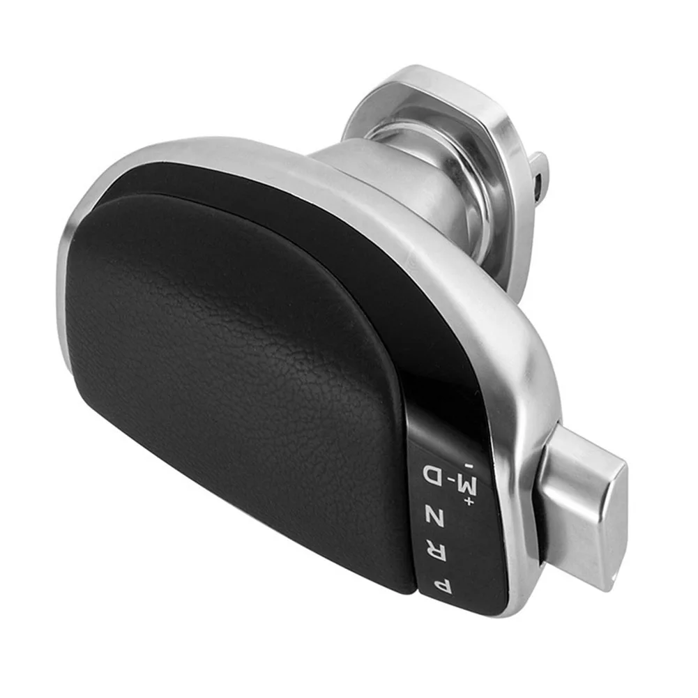Easy Installation PU Leather Knob Vehicle Modification Modern Car Gear Knob Design ABS Alloy Construction Comfortable Grip