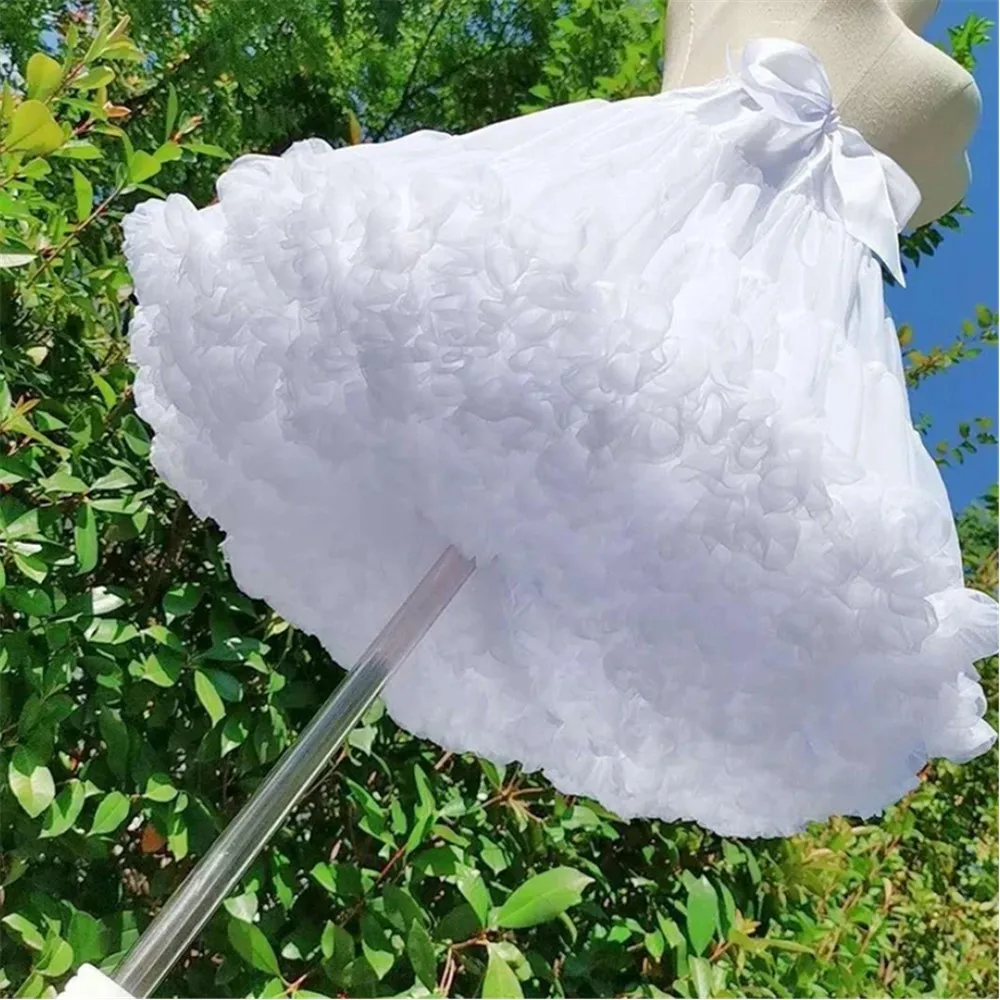 

Женская тюлевая нижняя юбка-пачка, пышная праздничная юбка в стиле Лолиты, кринолин для косплея, пышная юбка-какан, нижняя юбка, свадебные аксессуары