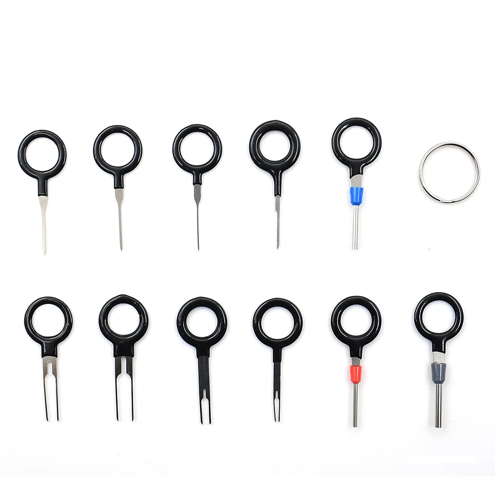 2022 11PCS Automotive Plug Terminal Removal Tool Car Electrical Wire Crimp Connector Pin Extractor Kit Key Pin Removal Tool