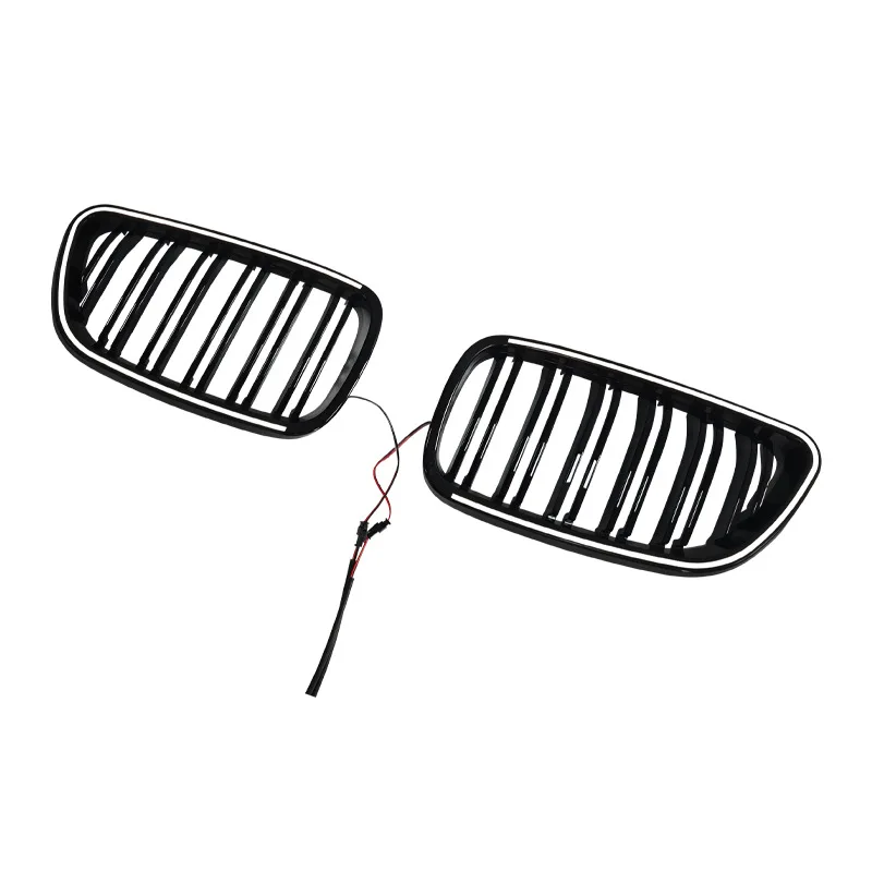 لسيارات BMW 2 Series F22 LED Grille F22 F87 ضوء نمط خط مزدوج مادة ABS شواية أمامية 2014-2021