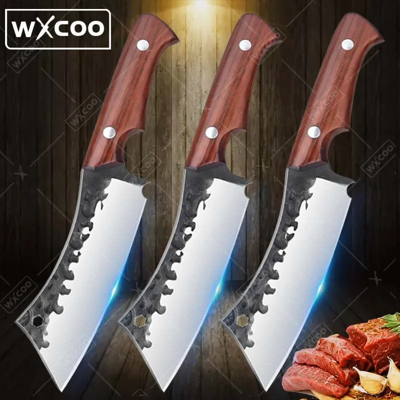 

Kitchen Chef Knife Forged Boning Knife Stainless Steel Butcher Knife Utility Cleaver Vegetable Chopper Beef Knife for Kitchen