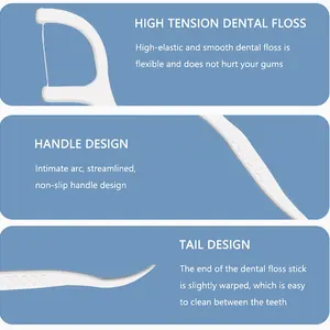 150pcs Makromolekül Zahnseide Sticksuperfine Dental Draht Einstände Zahnstocher Zahnseide Reinigungspflege 8 Hauptverkaufshosen - №7