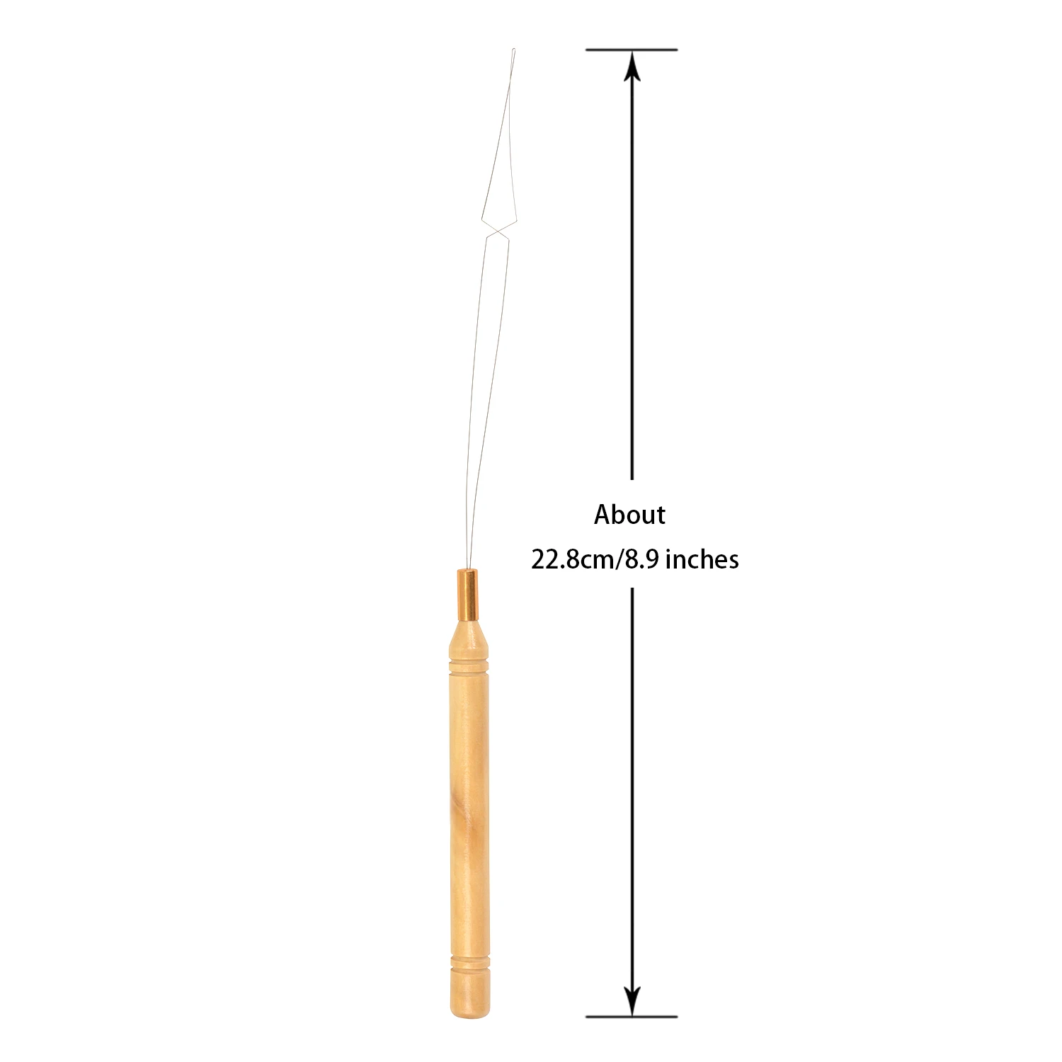 6Pcs Crochet Hooks Crochet Locks Pulling Needles Micro Ring Threader Hook Needle Dreadlock Accessories for Hair Extensions