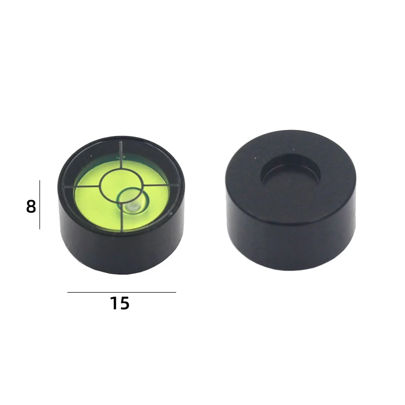 QASE Metal Nivel Bead 15*8 mm Circular Bullseye Spirit Bubble Level Measurement Instrument Ray Sun Printing Magnetic Available 1