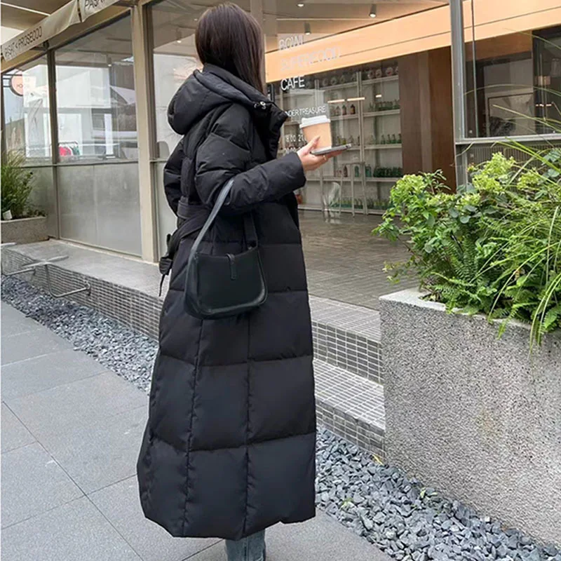 Thick Loose X- Long Duck Down Fashion Coat Jackets Woman Winter Overknee Super Coat Female Parka Women Korean Warm outwear