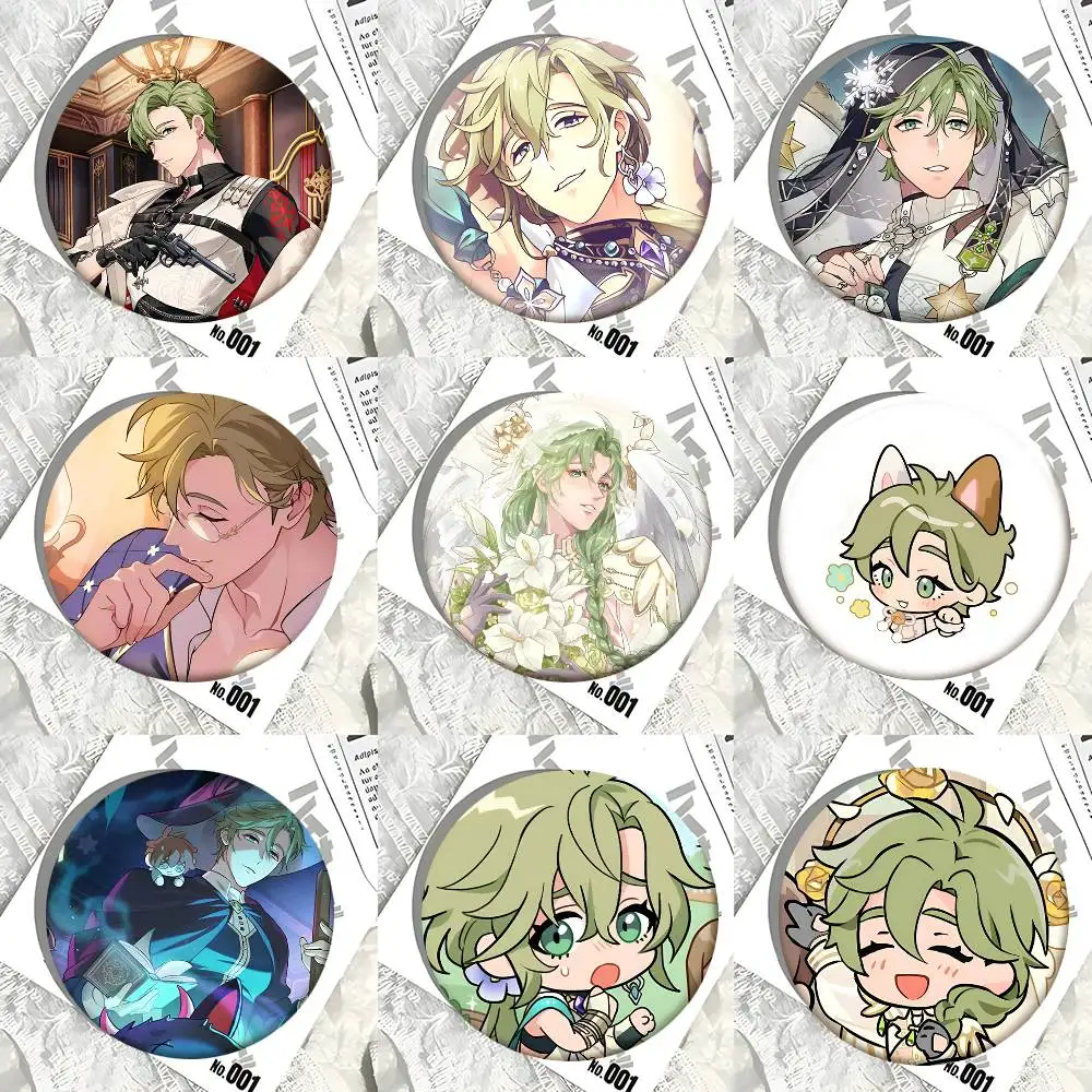 O-Olivine Nu Carnival Cartoon Round Badge Creative Brooch Clothing Backpack Accessories Lapel Pin