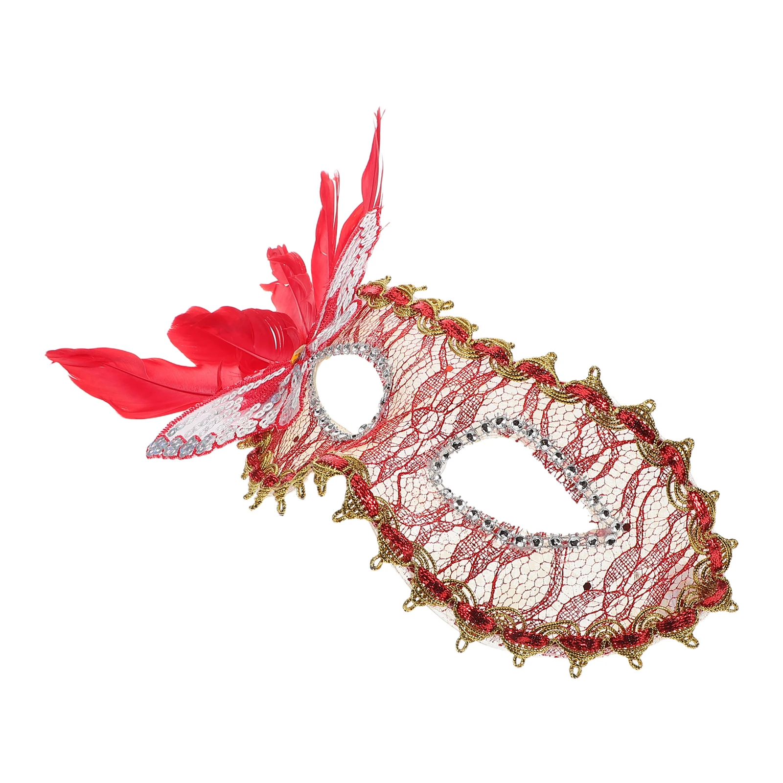 

Mask Lace Half Face Masquerade Gras Peacock Halloween Costume Women Party AccessoriesEyewear