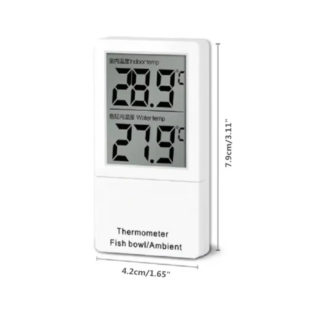 LCD Digital Display Mini Aquarium Thermometer Floating Waterproof Water Temperature Meter Vertical Gauge - Image 6