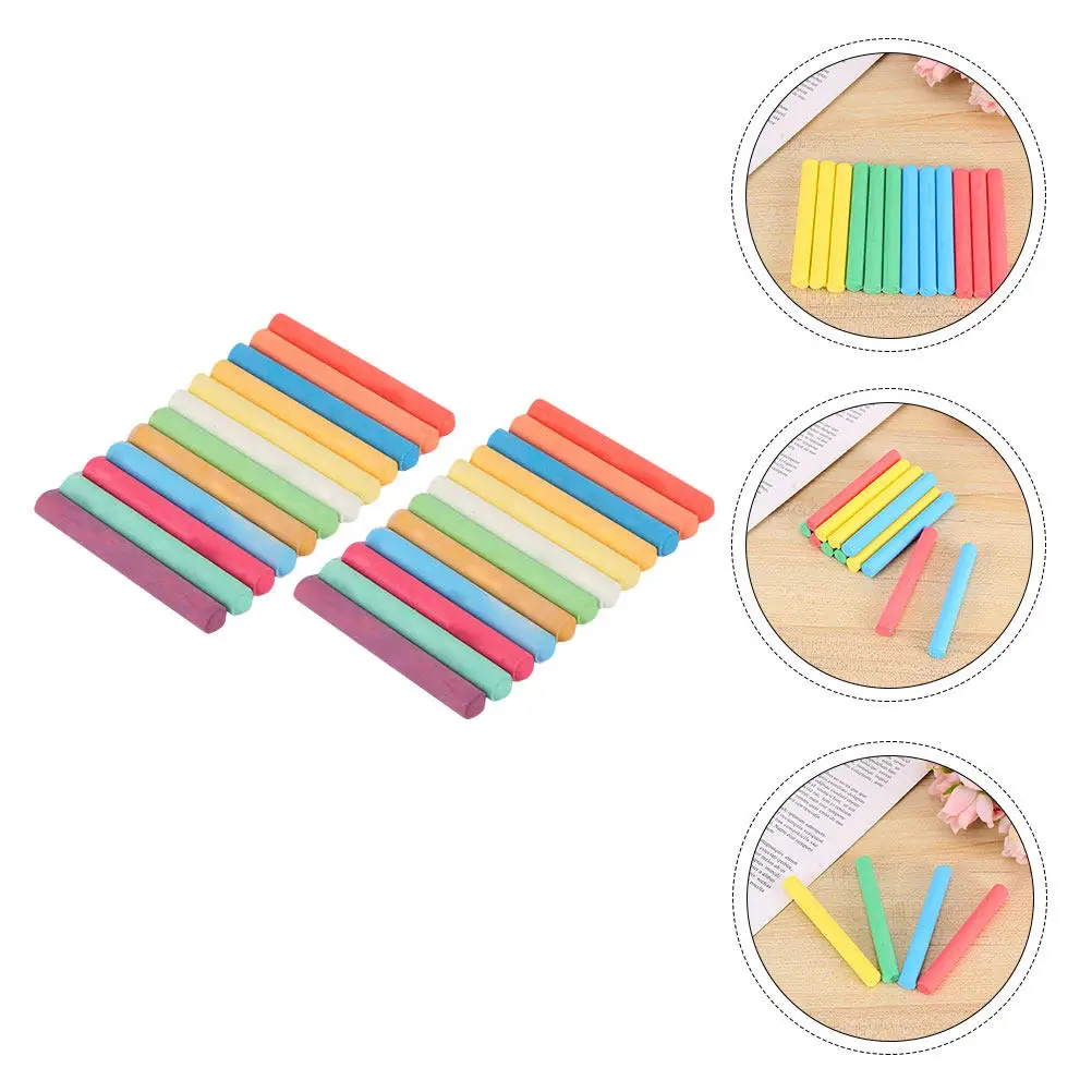 

Набор из 24 водорастворимых цветных мелков без пыли, легкие, для учителей, студентов, школы и домашнего использования, легко стираются, для рисования