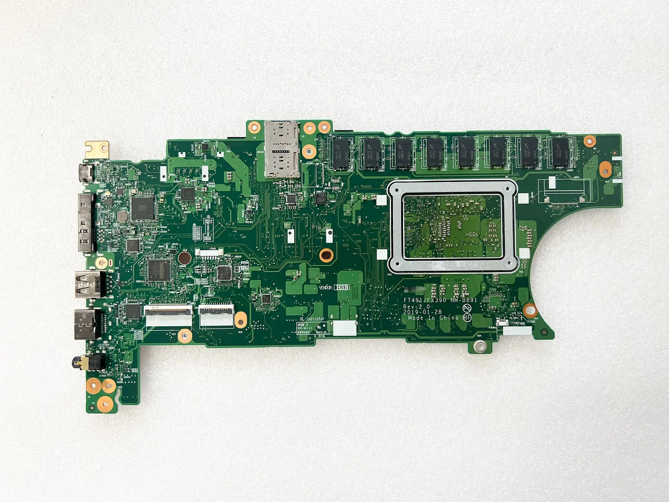 

T490S Motherboard X390 Motherboard FT491/FX390 NM-B891 For Thinkpad X390 T490S 20NX 20NY 20Q0 20Q i5-8365U I7-8565U 16G/8G