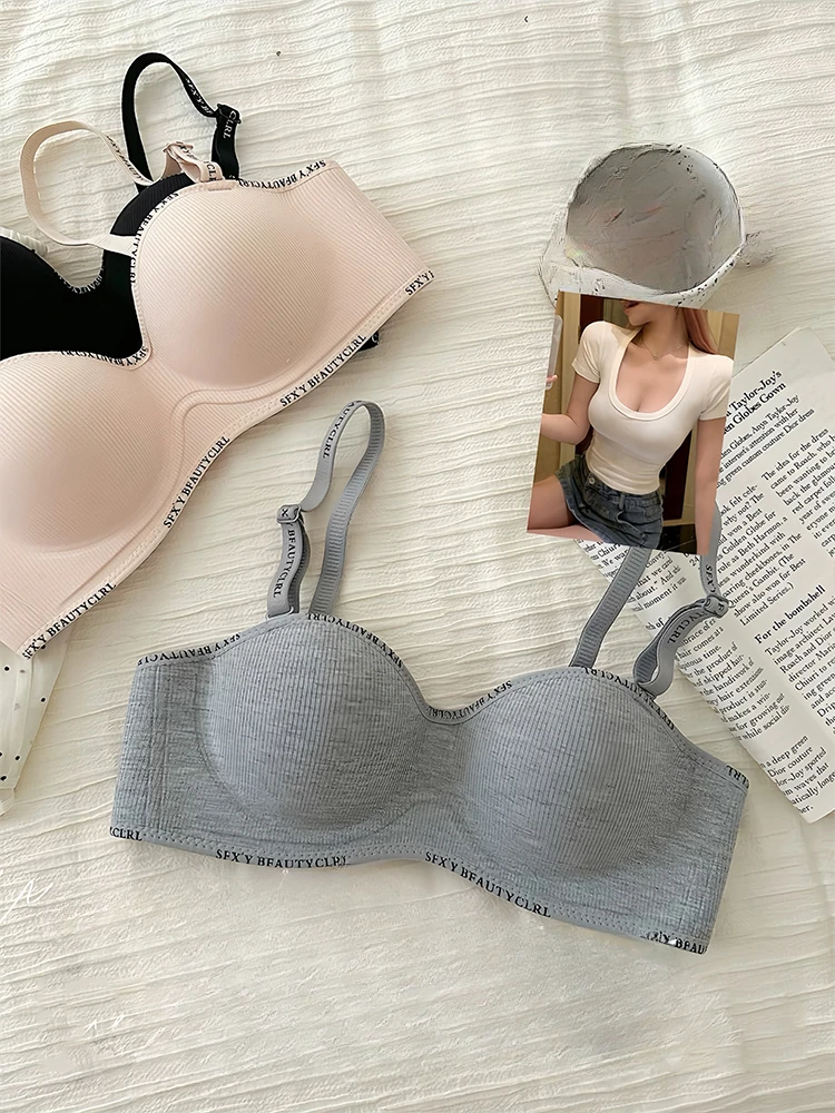 MOYISU Seamless Bra Women Push-Up Enhancer Small Chest Pure Allure Comfort Lightweight Teen Young Women Trendy Fashion Lingerie