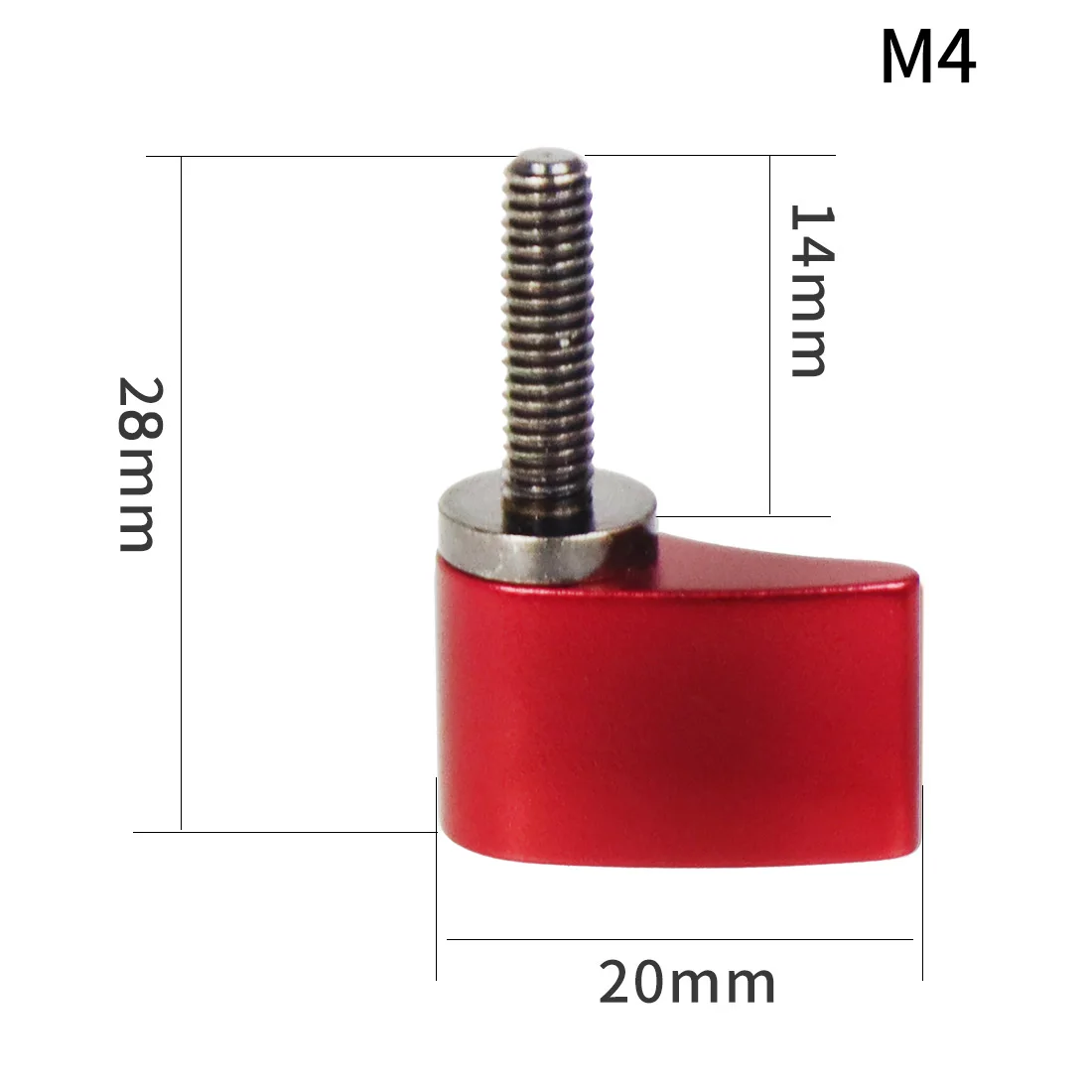2x M4 M5 M6 Griffschraube 17mm 14mm Länge für GoPro, Insta360, YI, DSLR-Kamera, Handspanner-Adapter, Rändelschraube – Detail 16