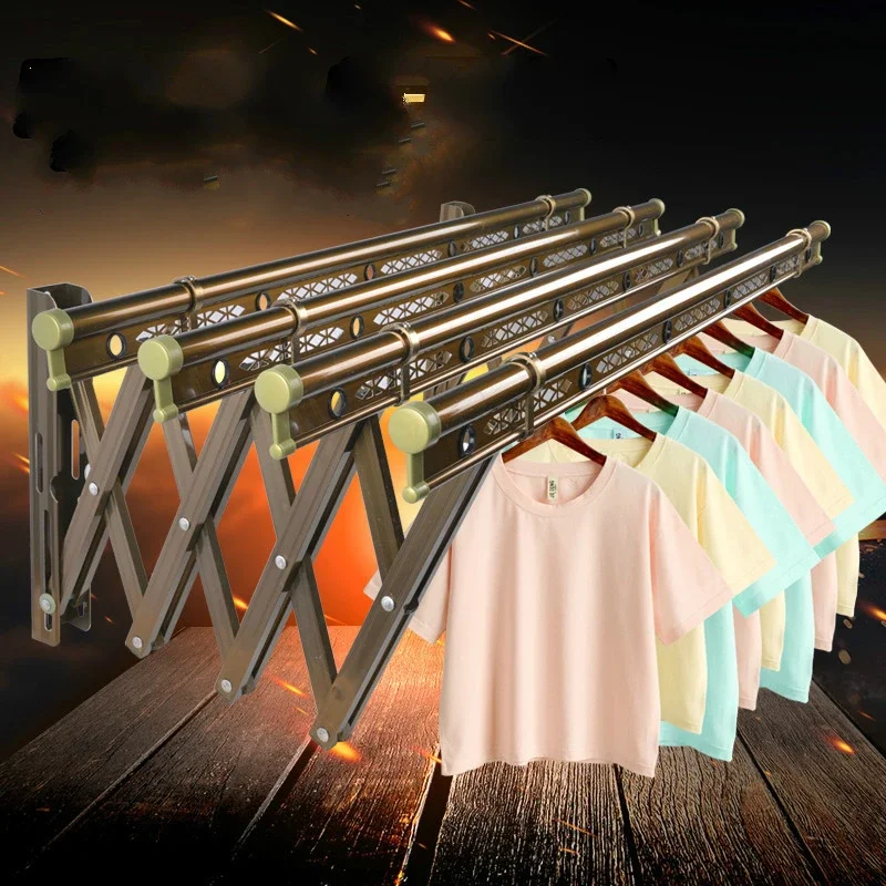 

Special Offer Telescopic Rack - Aluminum-Magnesium Alloy Hanger, Folding Balcony Clothes Drying Bar, Reinforcement Bearing