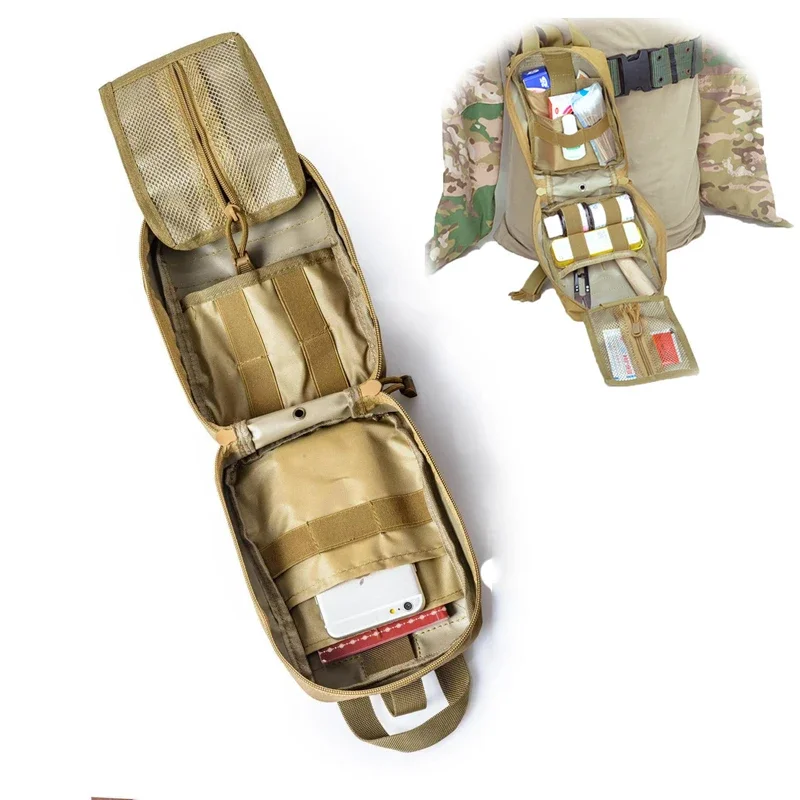 Dulfirst-Trousse de premiers soins, sac médical Molle, camping, survie, outil EDC, chasse en plein air, sac camouflage d'urgence