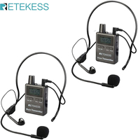 Retekess TT105 Wirless Tour Guide System Horse Riding Talking Set 2 Speakers Transmitter for Teaching horseback Riding Talk 2.4G