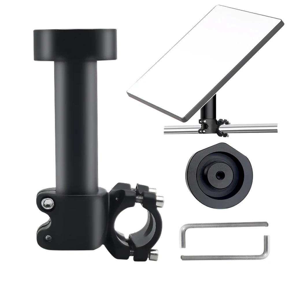 for Starlink Mini Mount Kit for RV Yacht Camper Roof Rack & Pole Clamp Mount with Aluminum Alloy Pipe