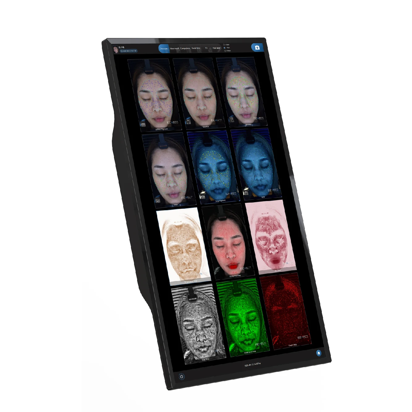 ISEMECO HD Display High Pixel Vertical Screen 3D Facial  Detector For Dermatology