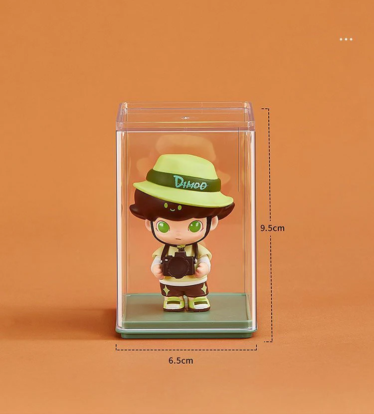 Clear Figures Display Case Cabinet Stand Single Stand Showcase for Mini Doll Pop Figures Collectibles Mini Toys Collectibles