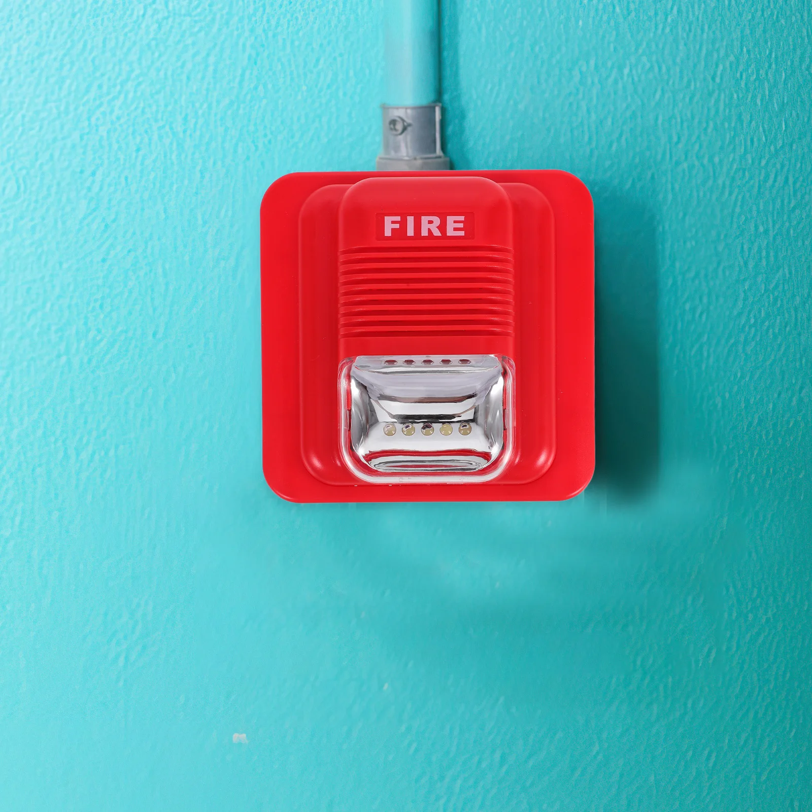 إنذار الحريق ضوء الصوت تنبيه الطوارئ الأمن القرن الجرس للمنزل مكتب في الهواء الطلق المحمولة بصوت عال تحذير صفارة الإنذار