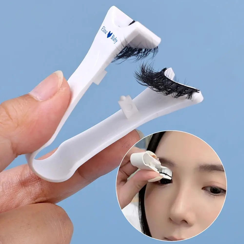 Magnetic Eyelash Curler Portable Efficient Convenient For Beginners False Eyelash Aid Wide-angle Arc-magnifying Eyelash Cur H3N6