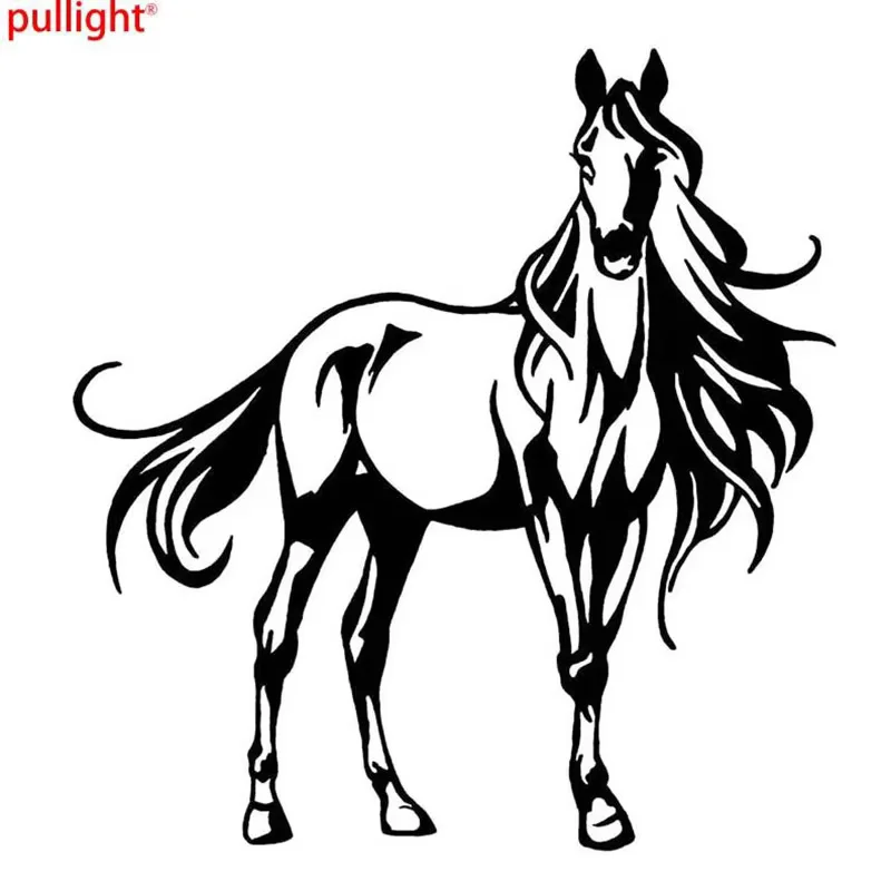 

19 * 20CM steed design styling window bumper personalized art motorcycle accessories decorative vinyl car stickers.