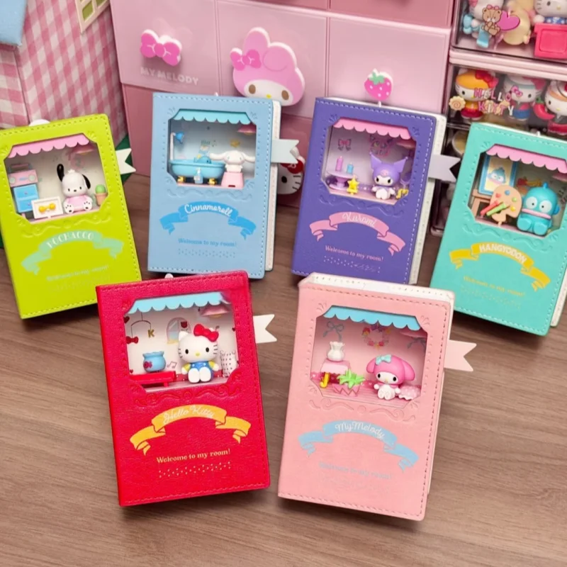 

NEW Genuine Sanrio Characters Magical Music Book Series Blind Box Kawaii Hellokitty Girl'S Gift Exquisite Toys Desktop Ornament