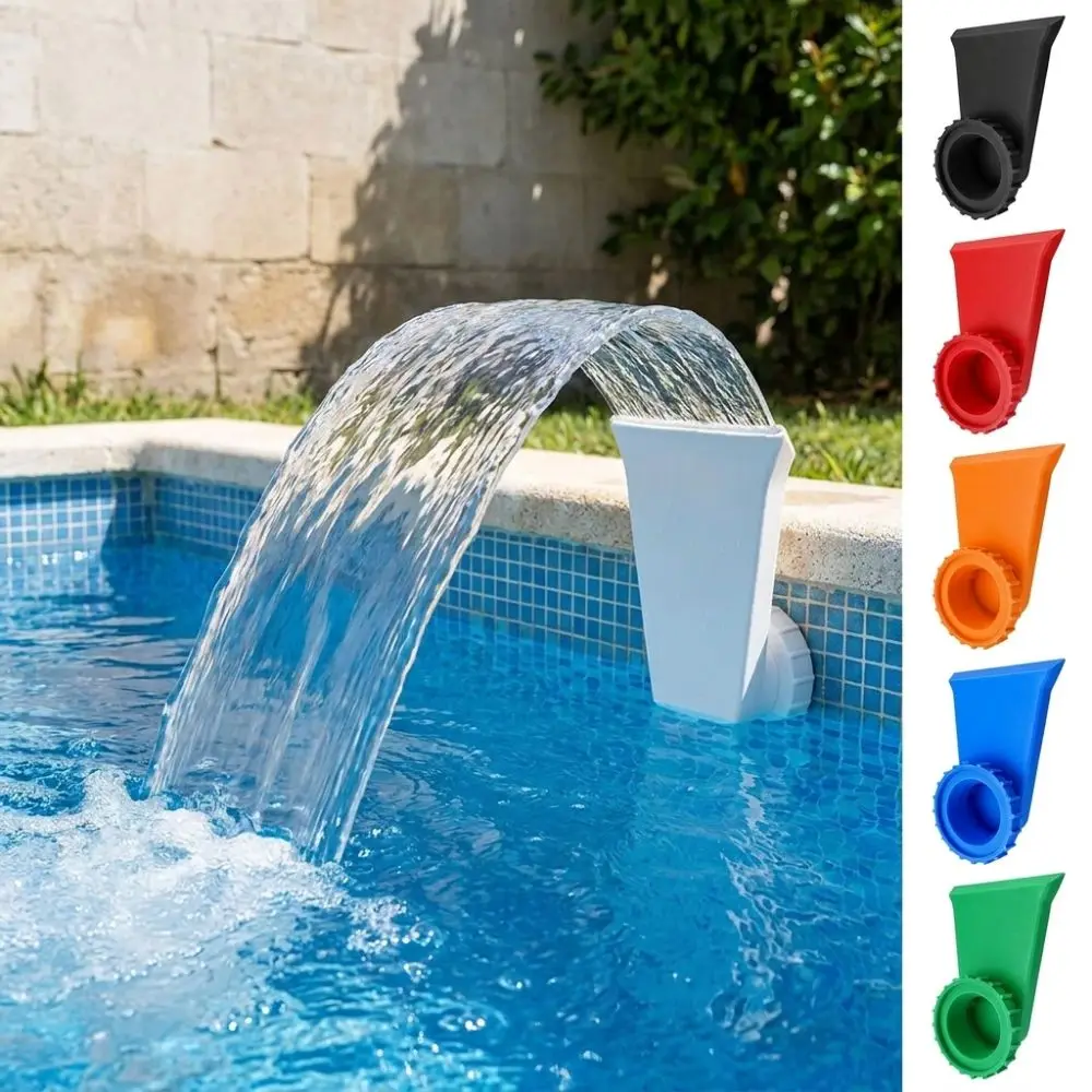 Plastic Pool Return Fountain Leak Proof Water Fun Swimming Pool Waterfall 3D Printing Wide Mouth Pool Spray Nozzle