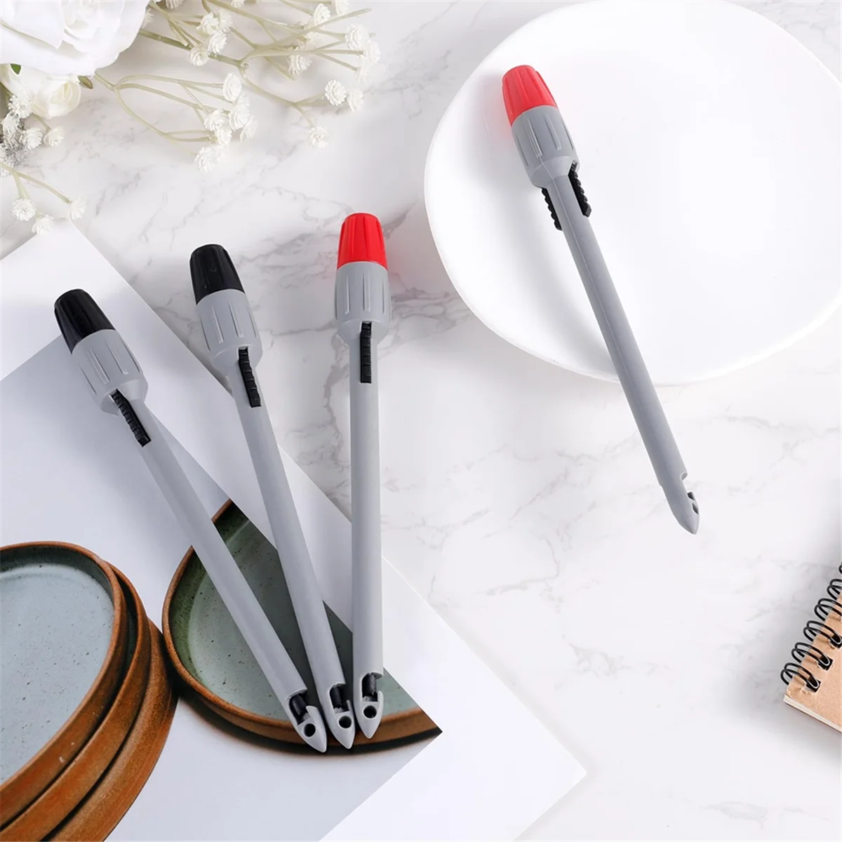 A56XQ 4pcs ลวดเจาะ Probe Kit,7.48x0.79 นิ้วสําหรับ TP81 มัลติมิเตอร์แรงดันไฟฟ้าโวลต์มิเตอร์เครื่องวัดอุณหภูมิการทดสอบ (2 มม.,4 มม.)