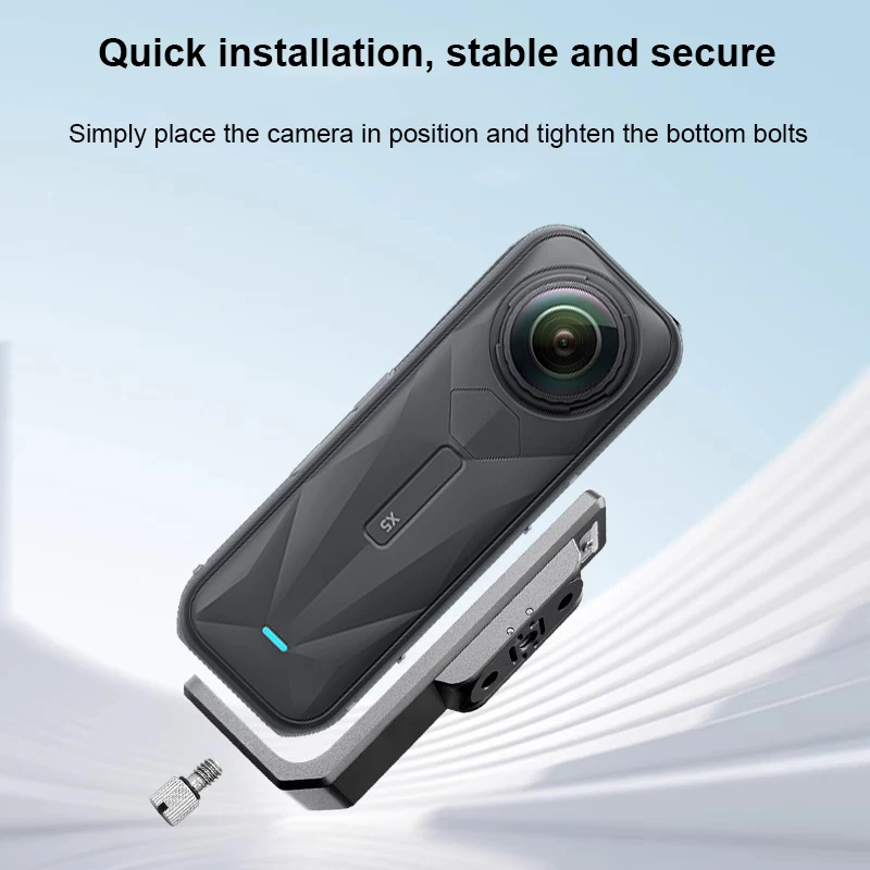 

For Insta360 X5 Magnetic Foldable L-Shaped Mount Adapter Quick Release Horizontal & Vertical Accessories for Action Cameras