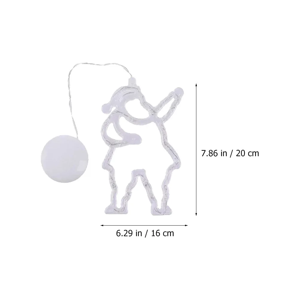 

4pcs Christmas Decoration Lights Window Suction Led Lamp No Assembly Powered Christmas Party Lights For Window Balcony