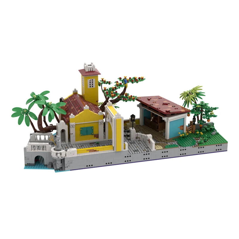 Bloques de Construcción Modelo Piratas, Las Establos del Siglo Pirata, Ladrillos Técnicos, Juguete de Construcción de Ensamblaje DIY, Regalo Navideño