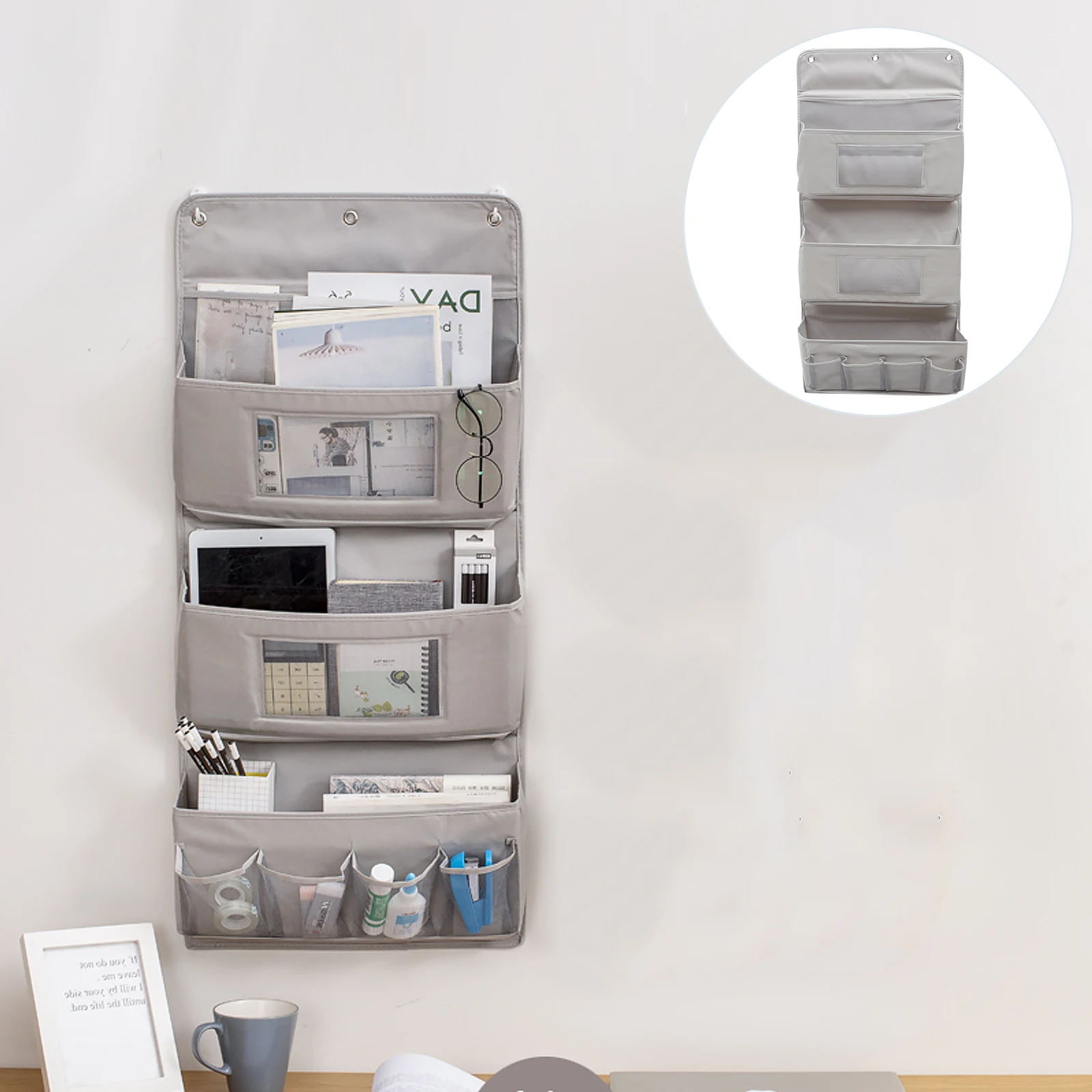 

Storage Bags Wall Mounted Hanging Door Organizer Closet Pouch Home Wall-Hanging Storage Bag Tidy Space Saver