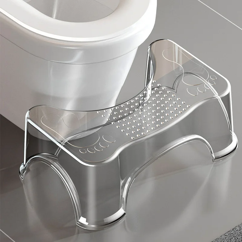 Toilet stool for babies, children's footrest, high-transparency footstool, squatting toilet seat, thickened footrest
