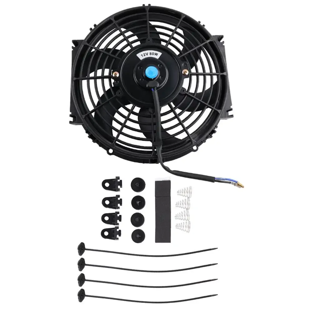 Installazione semplice Ventola da 12 V 80 W Materiale plastico ABS Facile da montare Raffreddamento potente Aggiornamento del sistema di raffreddamento di qualità affidabile