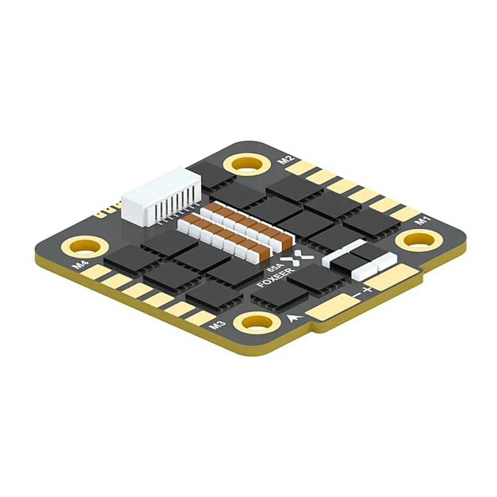 FOXEER Reaper F4 65A ESC BLHeli32 4 in 1 3-8S Lipo Input Signal DShot 600/ 1200/ MultiShot/OneShot for RC FPV Drone