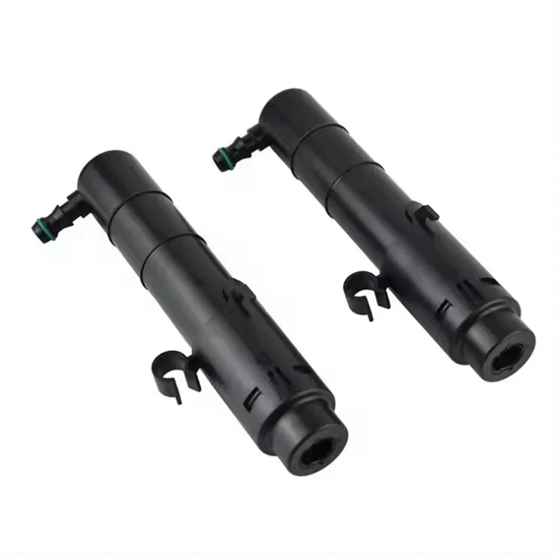 1 Pair Headlight Washer Spray Nozzle Jet Head Light Lamp Washer Pump Black ABS For Panamera 970 2014-2017 97062823350 971955965