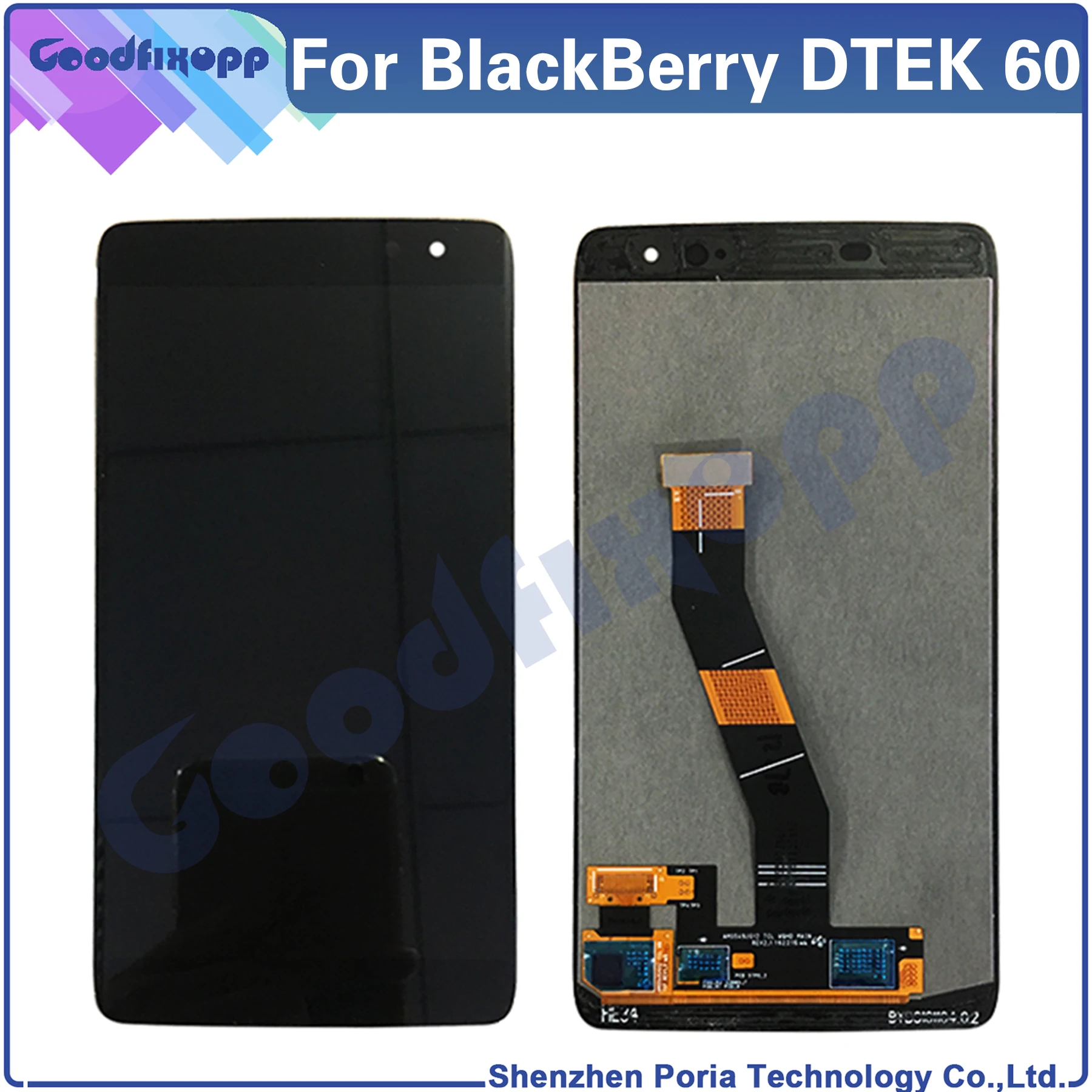 

For BlackBerry DTEK60 BBA100-1 BBA100-2 LCD Display Touch Screen Digitizer Assembly Repair Parts Replacement