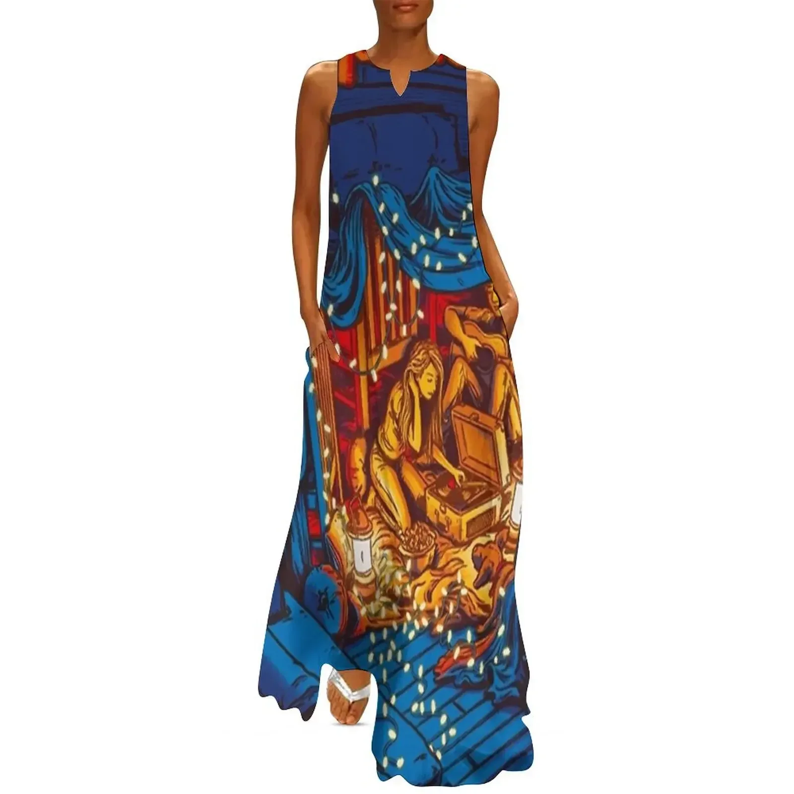 

Night Mode Long Dress party dress women elegant luxury loose women's dress dresses for womens wedding dresses for parties