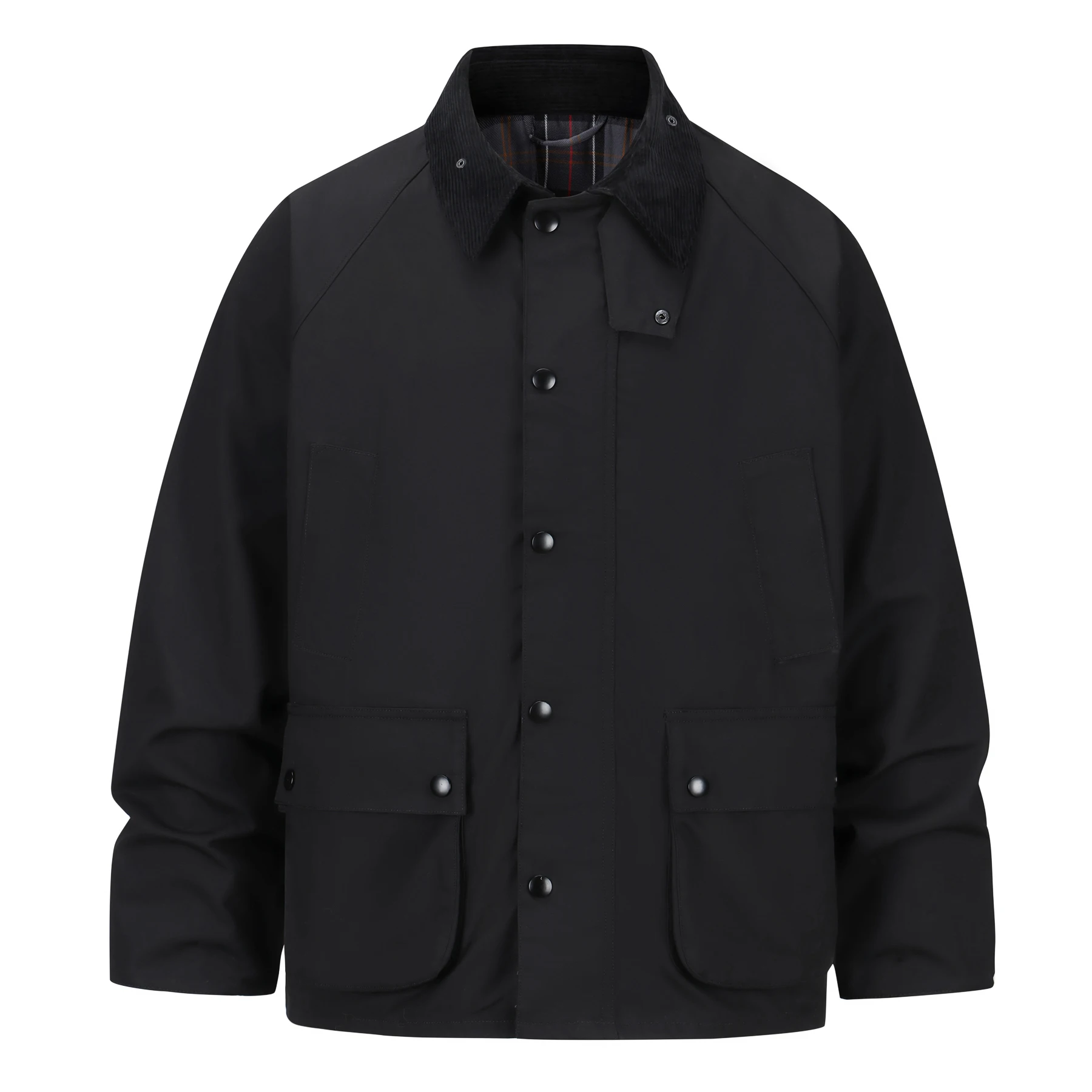 Corduroy Jacket Men - Мужская ветрозащитная рабочая куртка из вощеного