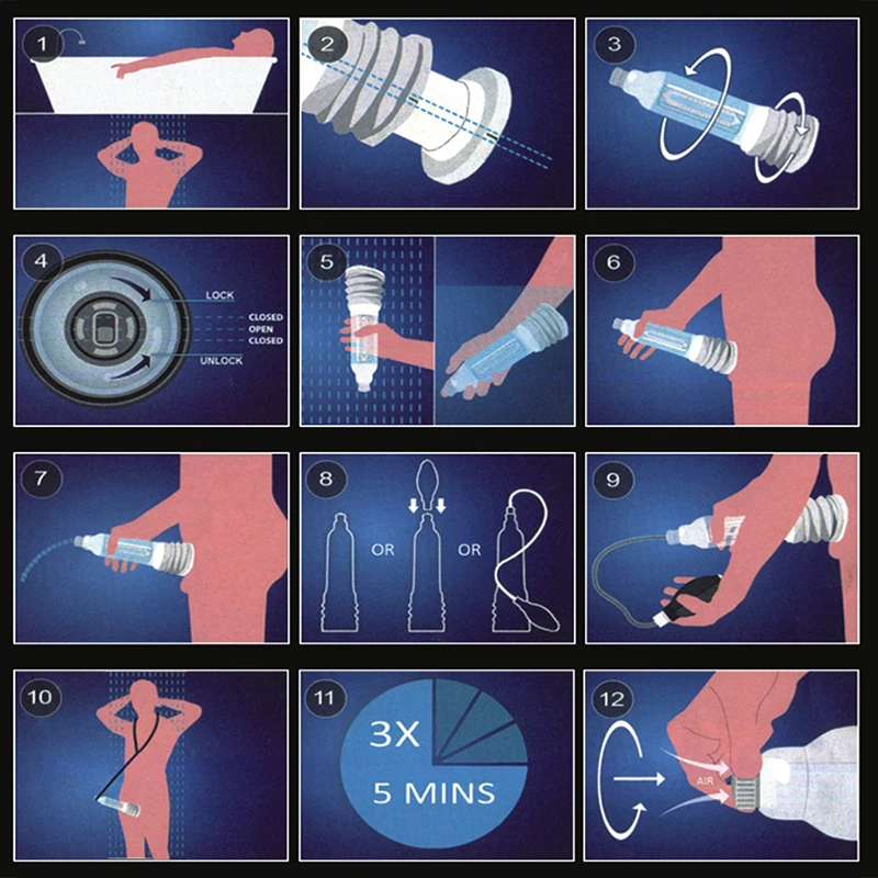 ذكر القضيب مضخة مضخة تفريغ المياه للرجال القضيب توسيع مضخة ديك موسع الديك تمارين مضخة حشفة المدرب الكبار الجنس لعب