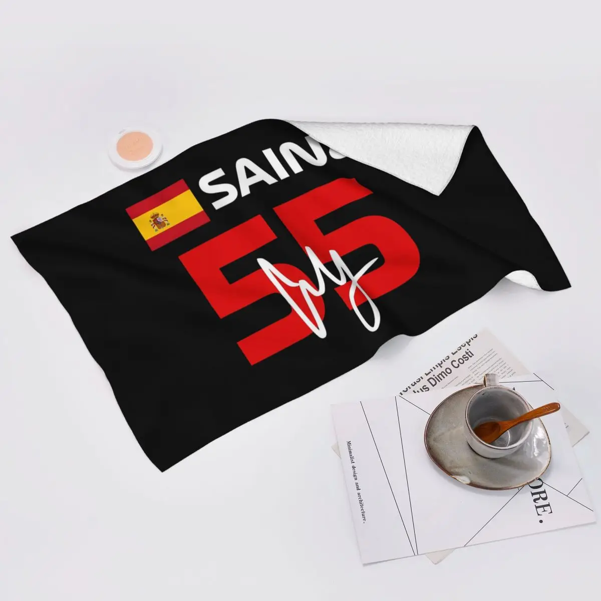 personalizado-carlos-sainz-jr-f1-signature-grafico-toalha-de-rosto-macia-escura-secagem-rapida-piscina-banho-toalhas-de-algodao-absorventes-rapidas